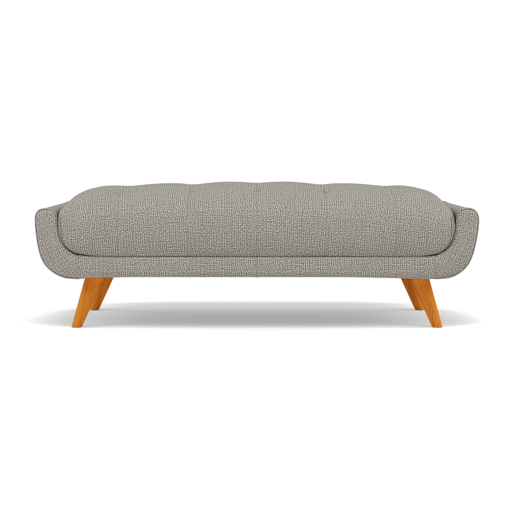 Siena Footstool - Large Footstool F8 + Cat 60 Sterling Home 4 Hopsack Dove 70001+Cat 60/23