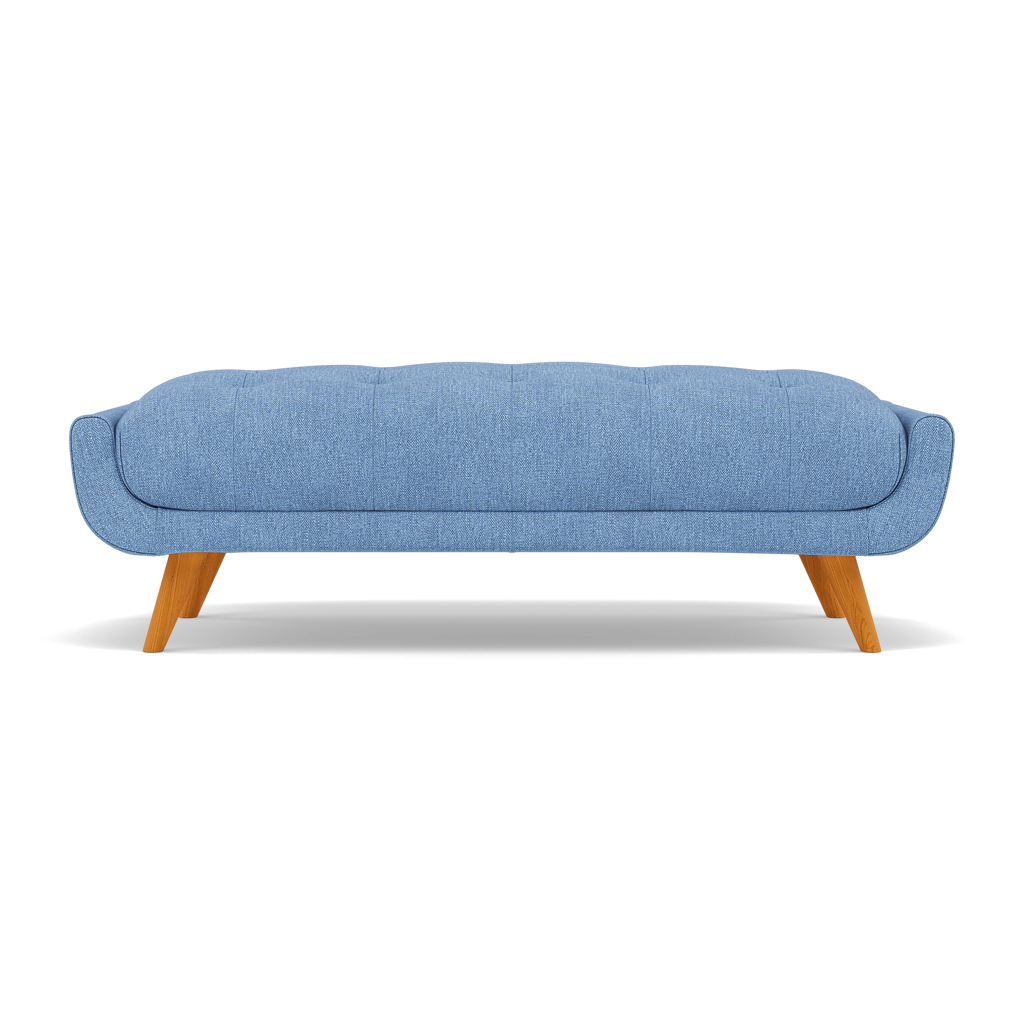 Siena Footstool - Large Footstool F8 + Cat 60 Sterling Home 8 Darwin Sky 50372+Cat 60/17