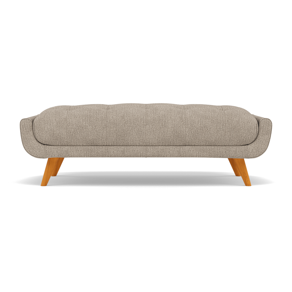 Siena Footstool - Large Footstool F8 + Cat 60 Sterling Home 12 Darwin Mink 50366+Cat 60/06