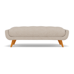 Siena Footstool - Large Footstool F8 + Cat 60 Sterling Home 5 Hopsack Natural 70002+Cat 60/05