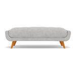 Siena Footstool - Large Footstool F8 + Cat 60 Sterling Home 11 Darwin Silver 50370+Cat 60/28