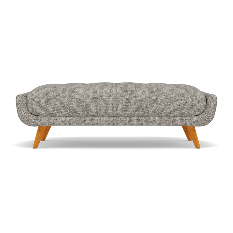 Siena Footstool - Large Footstool F8 Sterling Home 2 Hopsack Dove 70001