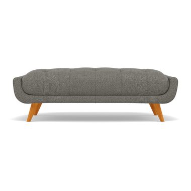 Siena Footstool - Large Footstool F8 Sterling Home 4 Hopsack Platinum 70003