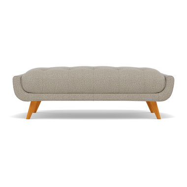 Siena Footstool - Large Footstool F8 Sterling Home 5 Hopsack Linen 70004