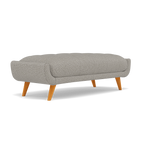 Siena Footstool - Large Footstool F8 — Hopsack Dove 70001, gallery image 3