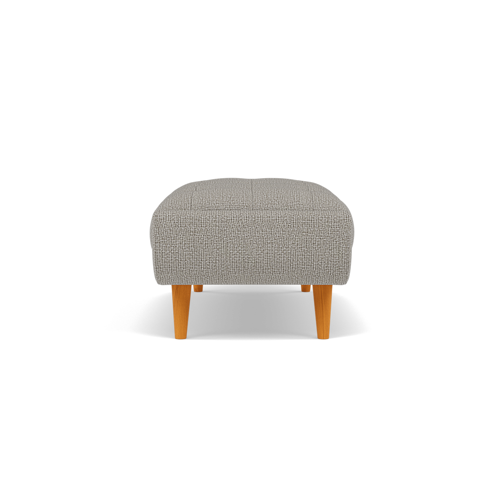 Siena Footstool - Large Footstool F8 — Hopsack Dove 70001, gallery image 2