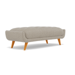 Siena Footstool - Large Footstool F8 — Hopsack Linen 70004, gallery image 3