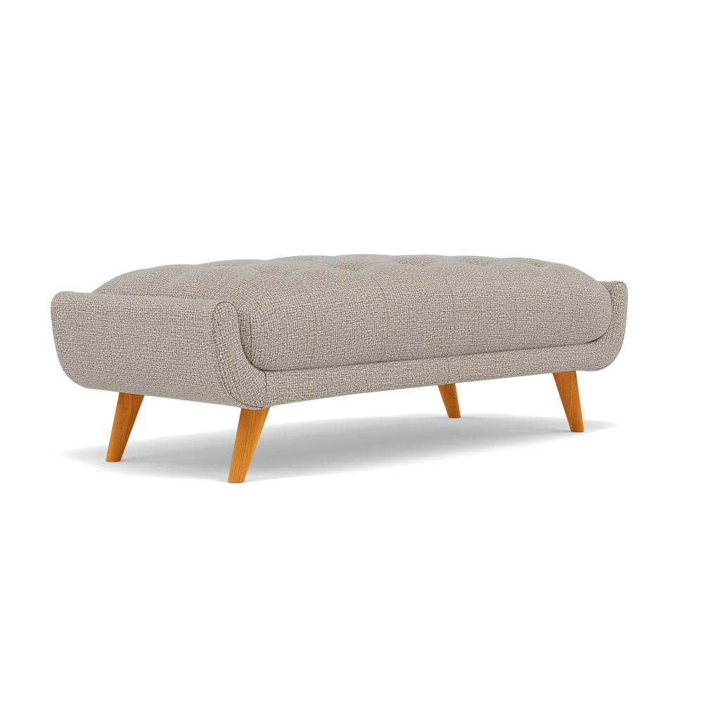 Siena Footstool - Large Footstool F8 — Hopsack Linen 70004, gallery image 3