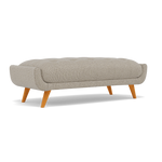 Siena Footstool - Large Footstool F8 — Hopsack Linen 70004, gallery image 1