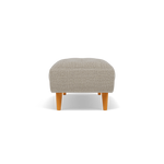 Siena Footstool - Large Footstool F8 — Hopsack Linen 70004, gallery image 2