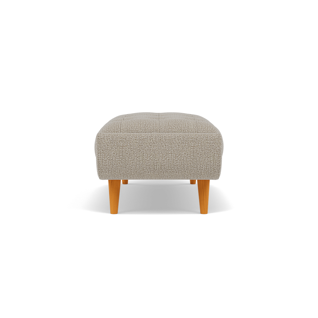 Siena Footstool - Large Footstool F8 — Hopsack Linen 70004, gallery image 2