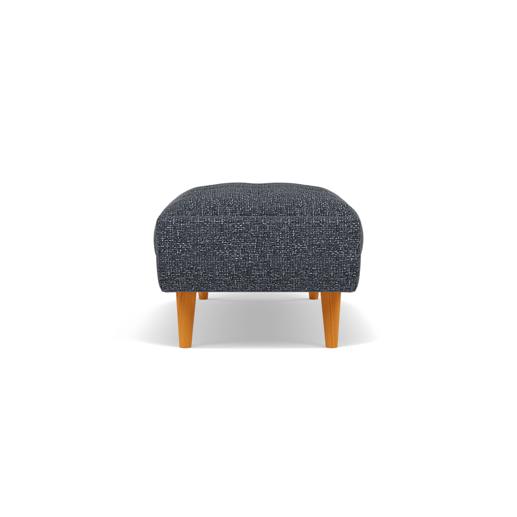 Siena Footstool - Large Footstool F8 — Hopsack Midnight 70005, gallery image 2