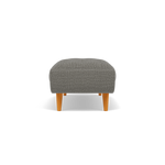Siena Footstool - Large Footstool F8 — Hopsack Platinum 70003, gallery image 2