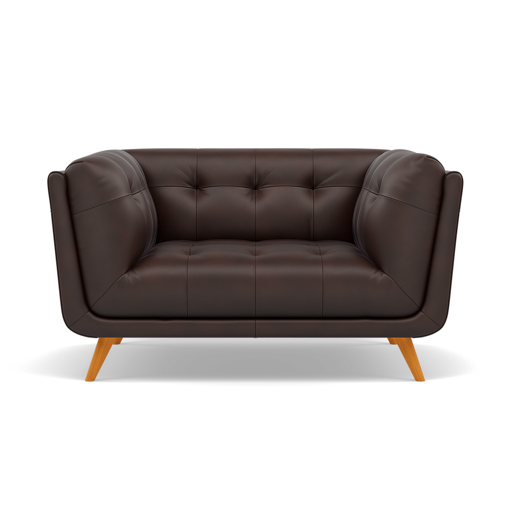 Siena Loveseat - 1.5 Seater Sofa Cat 60 Loveseats Sterling Home 10 Cat-60/08 Montana Chocolate