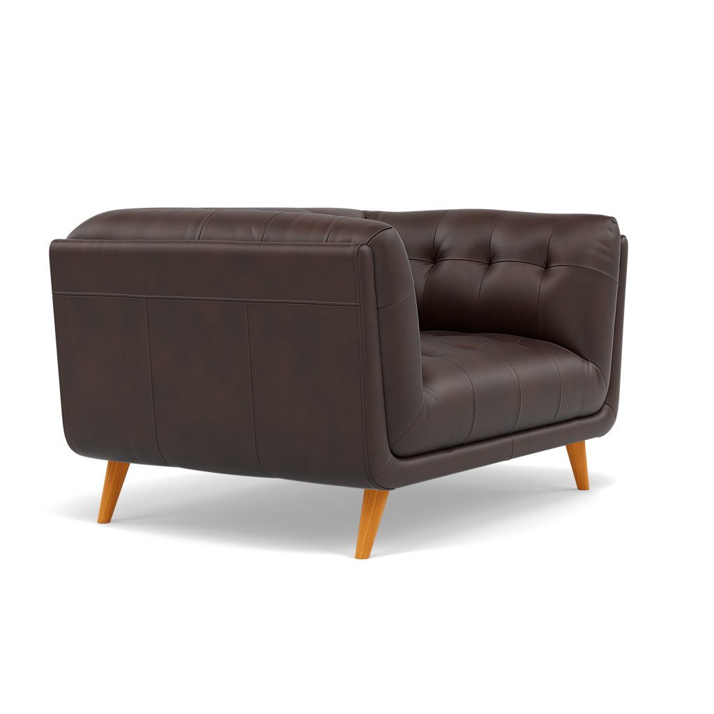 Siena Loveseat - 1.5 Seater Sofa Cat 60 — Cat-60/08 Montana Chocolate, gallery image 1