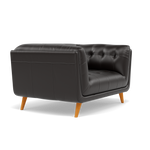 Siena Loveseat - 1.5 Seater Sofa Cat 60 — Cat-60/09 Montana Black Coffee, gallery image 1