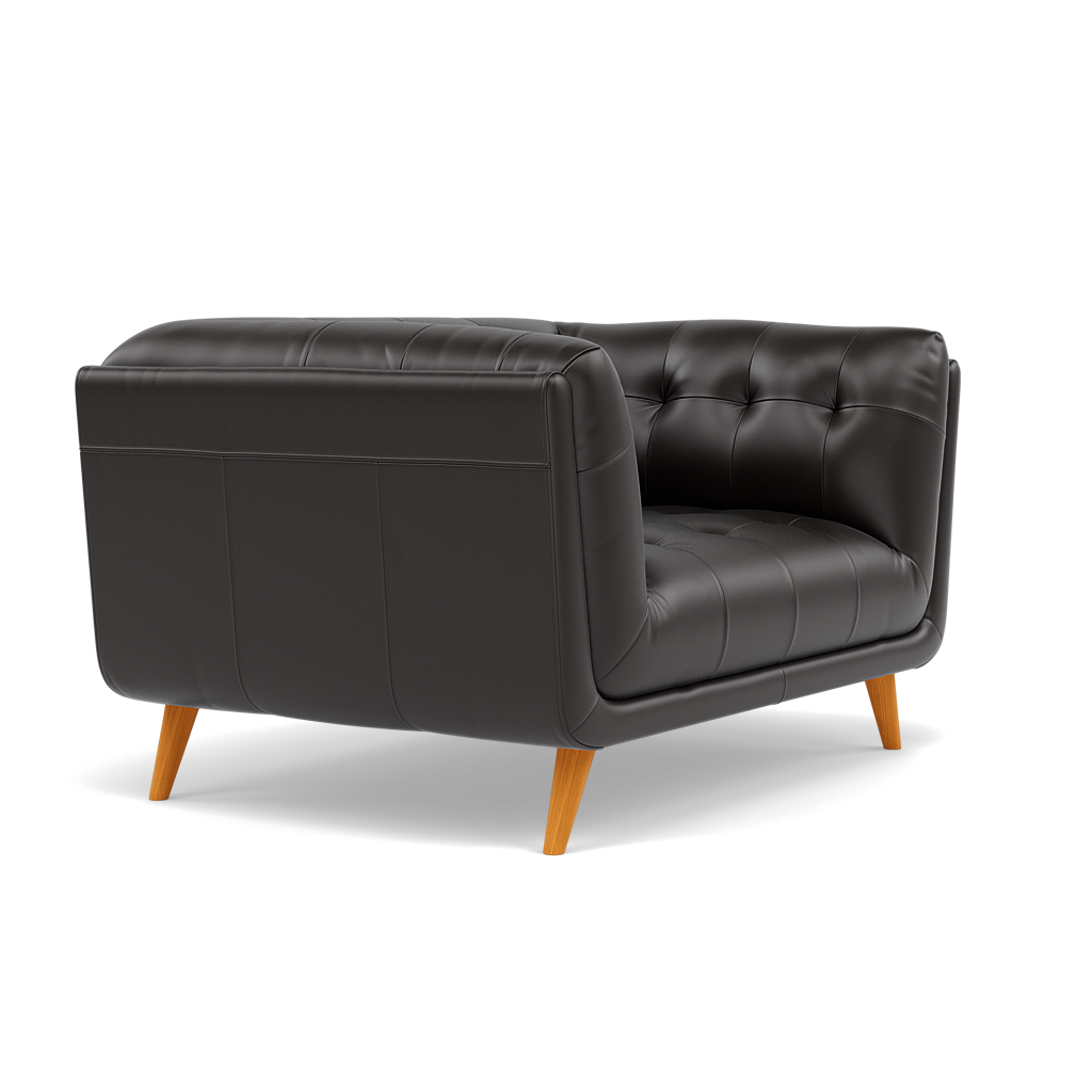 Siena Loveseat - 1.5 Seater Sofa Cat 60 — Cat-60/09 Montana Black Coffee, gallery image 1
