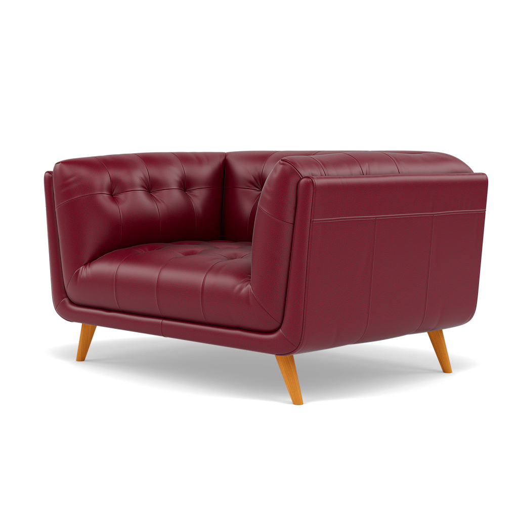 Siena Loveseat - 1.5 Seater Sofa Cat 60 — Cat-60/13 Montana Cranberry, gallery image 3