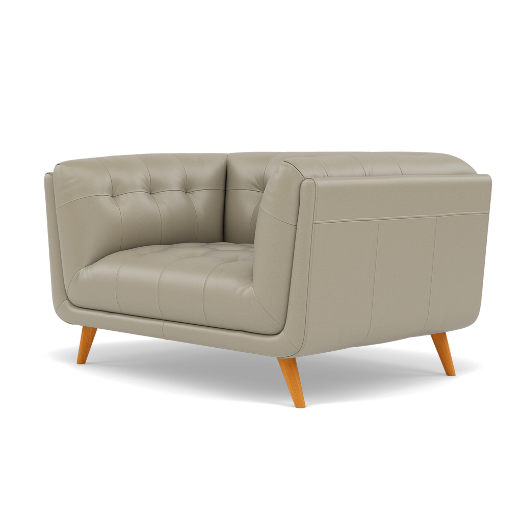 Siena Loveseat - 1.5 Seater Sofa Cat 60 — Cat-60/23 Montana Lead Grey, gallery image 3