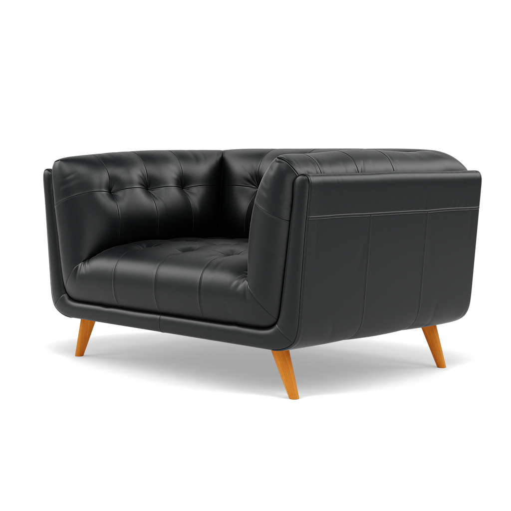 Siena Loveseat - 1.5 Seater Sofa Cat 60 — Cat-60/25 Montana Charcoal, gallery image 3