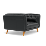 Siena Loveseat - 1.5 Seater Sofa Cat 60 — Cat-60/25 Montana Charcoal, gallery image 1