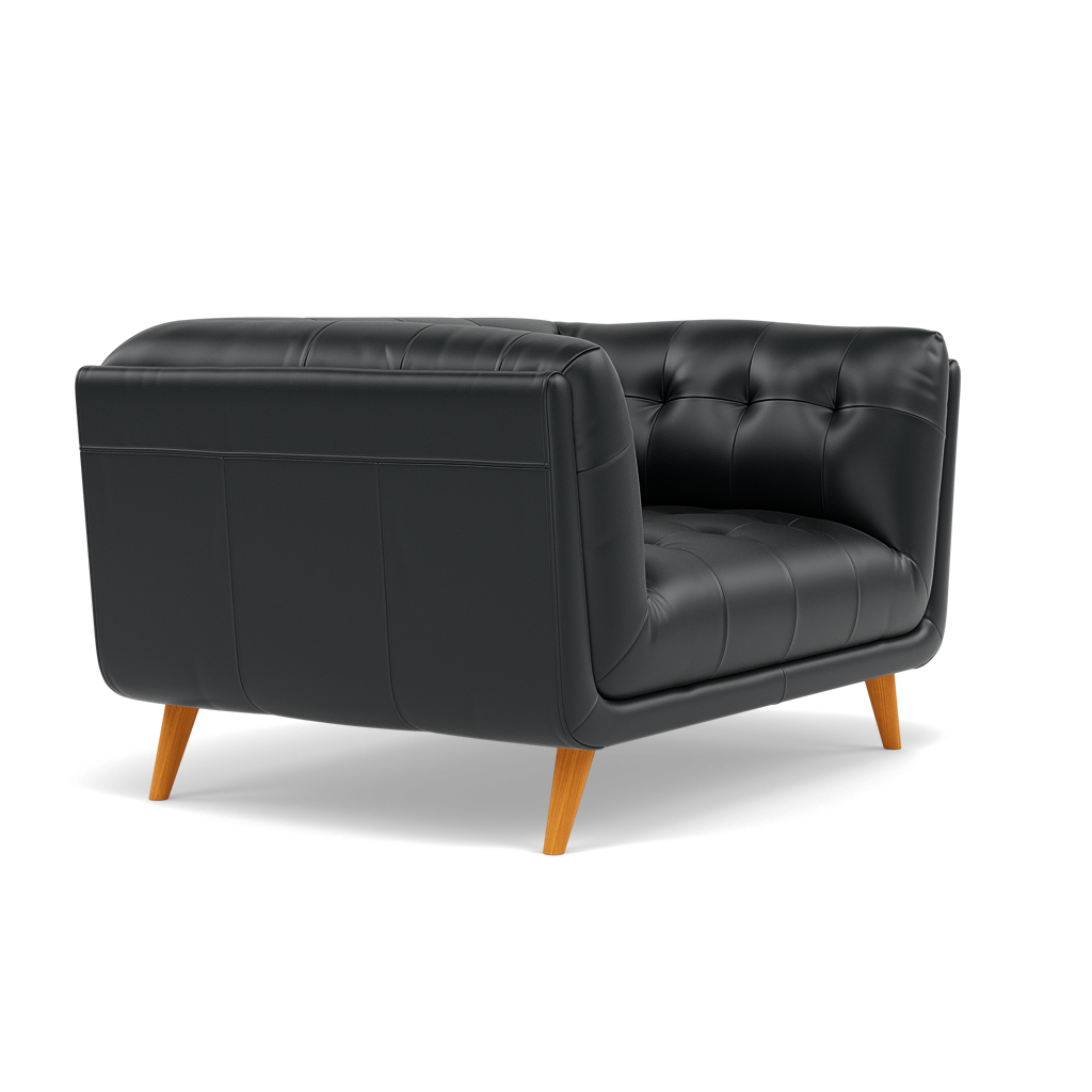 Siena Loveseat - 1.5 Seater Sofa Cat 60 — Cat-60/25 Montana Charcoal, gallery image 1