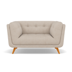 Siena Loveseat - 1.5 Seater Sofa F8 + Cat 60 Loveseats Sterling Home 5 Hopsack Natural 70002+Cat 60/05