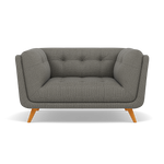 Siena Loveseat - 1.5 Seater Sofa F8 + Cat 60 Loveseats Sterling Home 7 Hopsack Platinum 70003+Cat 60/21