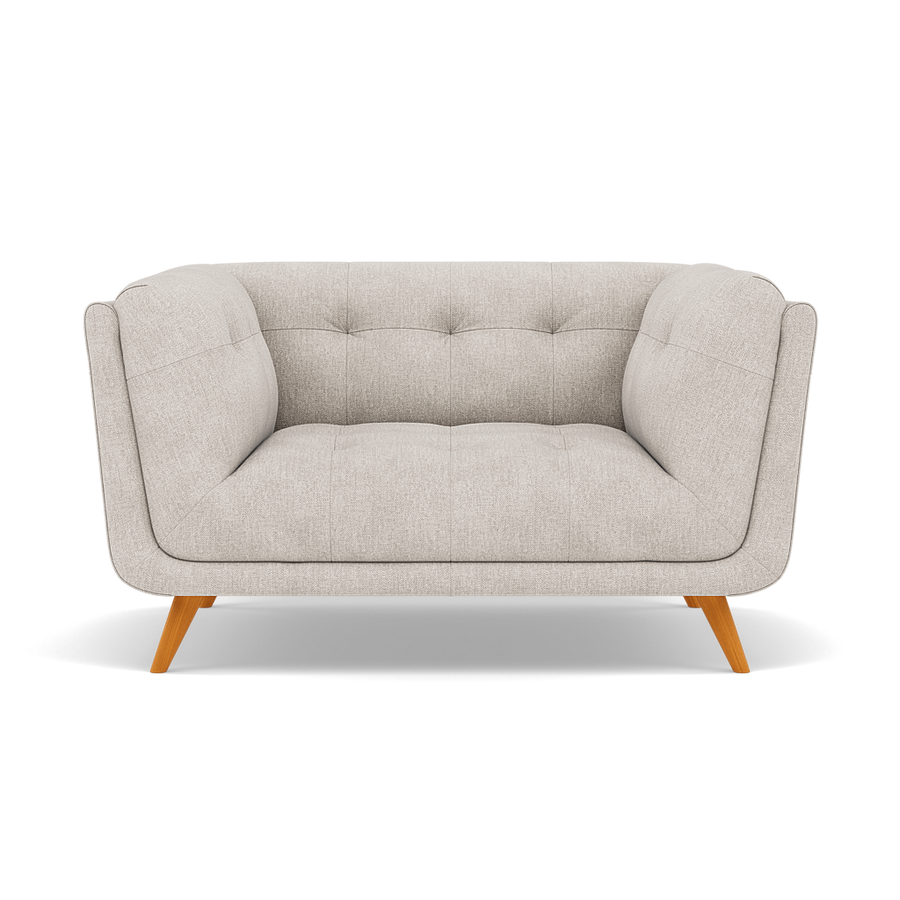 Siena Loveseat - 1.5 Seater Sofa F8 Sofas Sterling Home Darwin Ivory 50364 1