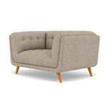 Siena Loveseat - 1.5 Seater Sofa F8 — Darwin Mink 50366, gallery image 3