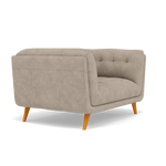 Siena Loveseat - 1.5 Seater Sofa F8 — Darwin Mink 50366, gallery image 1