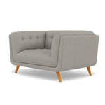 Siena Loveseat - 1.5 Seater Sofa F8 — Hopsack Dove 70001, gallery image 3