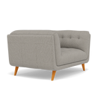 Siena Loveseat - 1.5 Seater Sofa F8 — Hopsack Dove 70001, gallery image 1