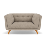 Siena Loveseat - 1.5 Seater Sofa F8 Loveseats Sterling Home 1 Darwin Mink 50366