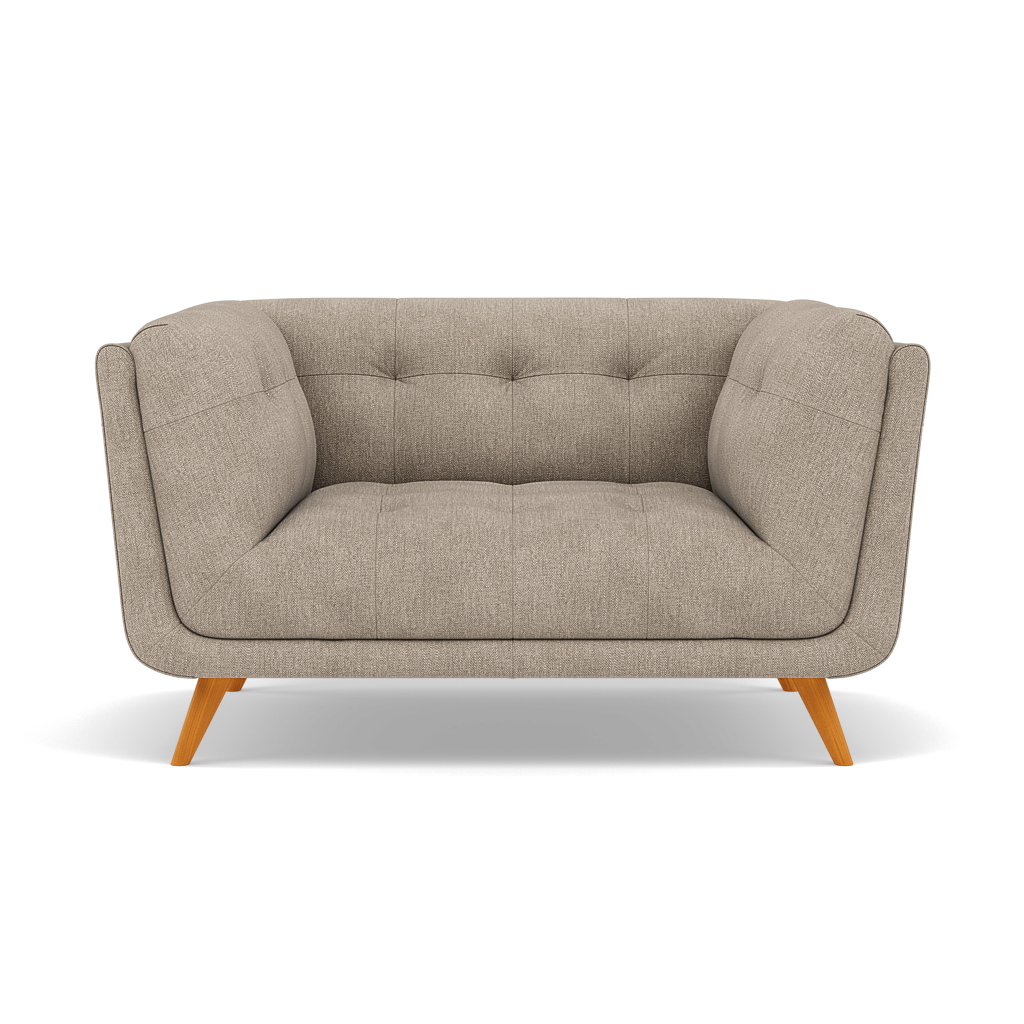 Siena Loveseat - 1.5 Seater Sofa F8 Loveseats Sterling Home 1 Darwin Mink 50366