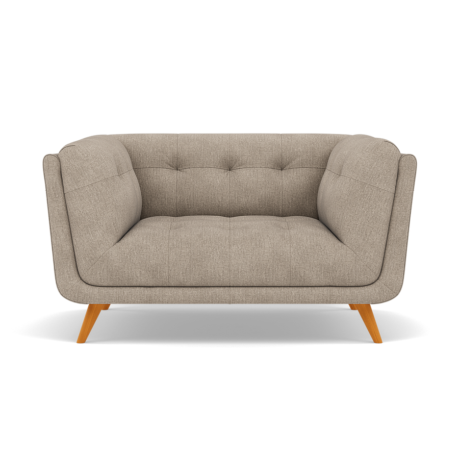 Siena Loveseat - 1.5 Seater Sofa F8 Loveseats Sterling Home 1 Darwin Mink 50366