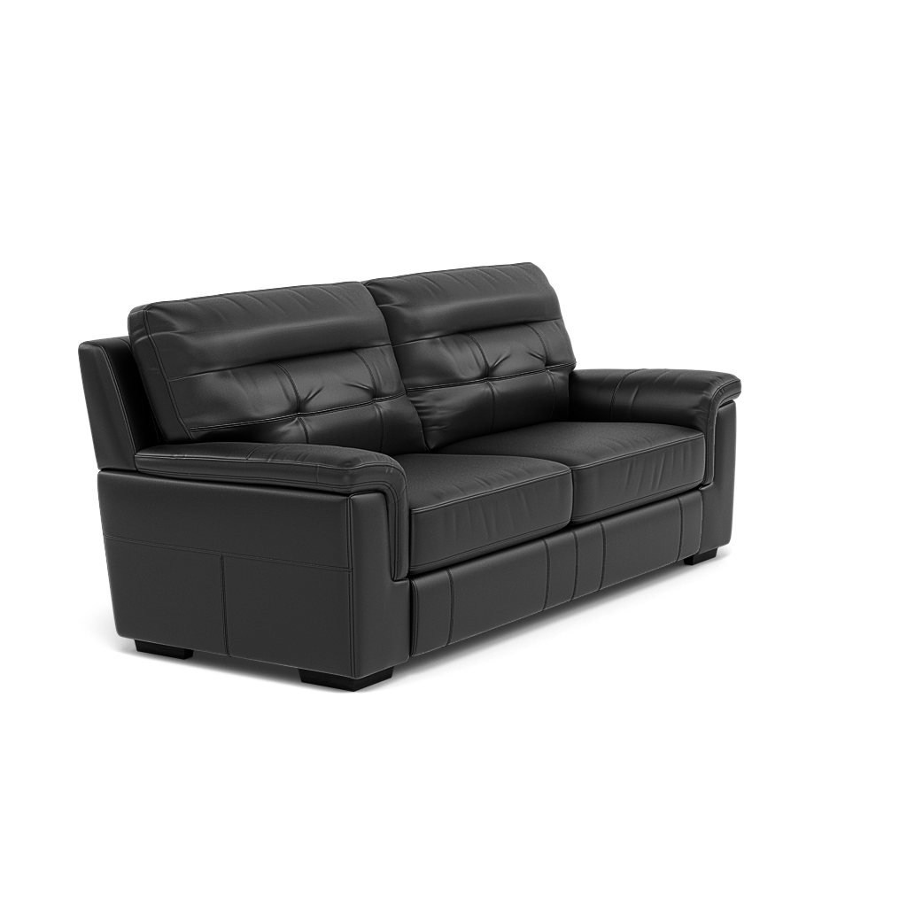 Silva 3 Seater Sofa - 2.5 Seater Sofa BXS Only — BXS-023C BLACK, gallery image 1