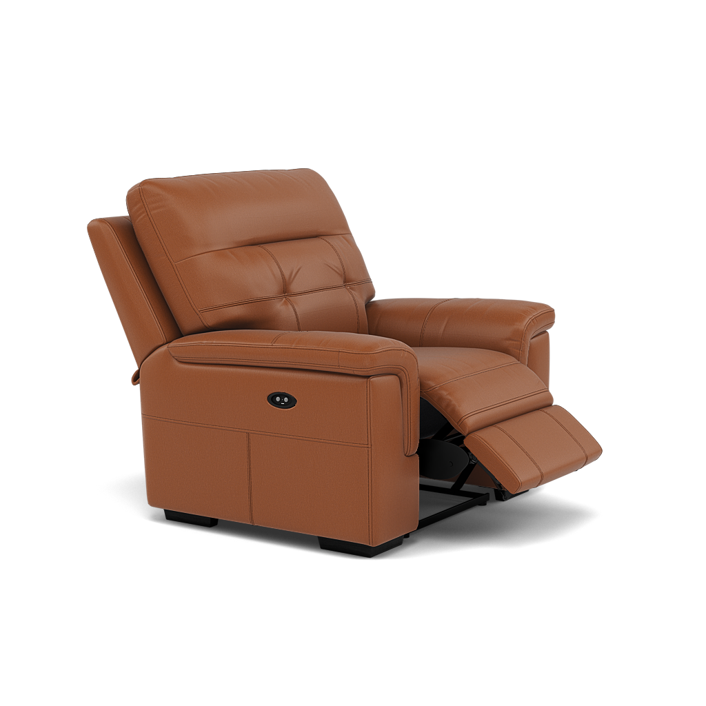 Silva Recliner Armchair - Power Recliner Chair BXS Only — BXS-334E PECAN BROWN, gallery image 1