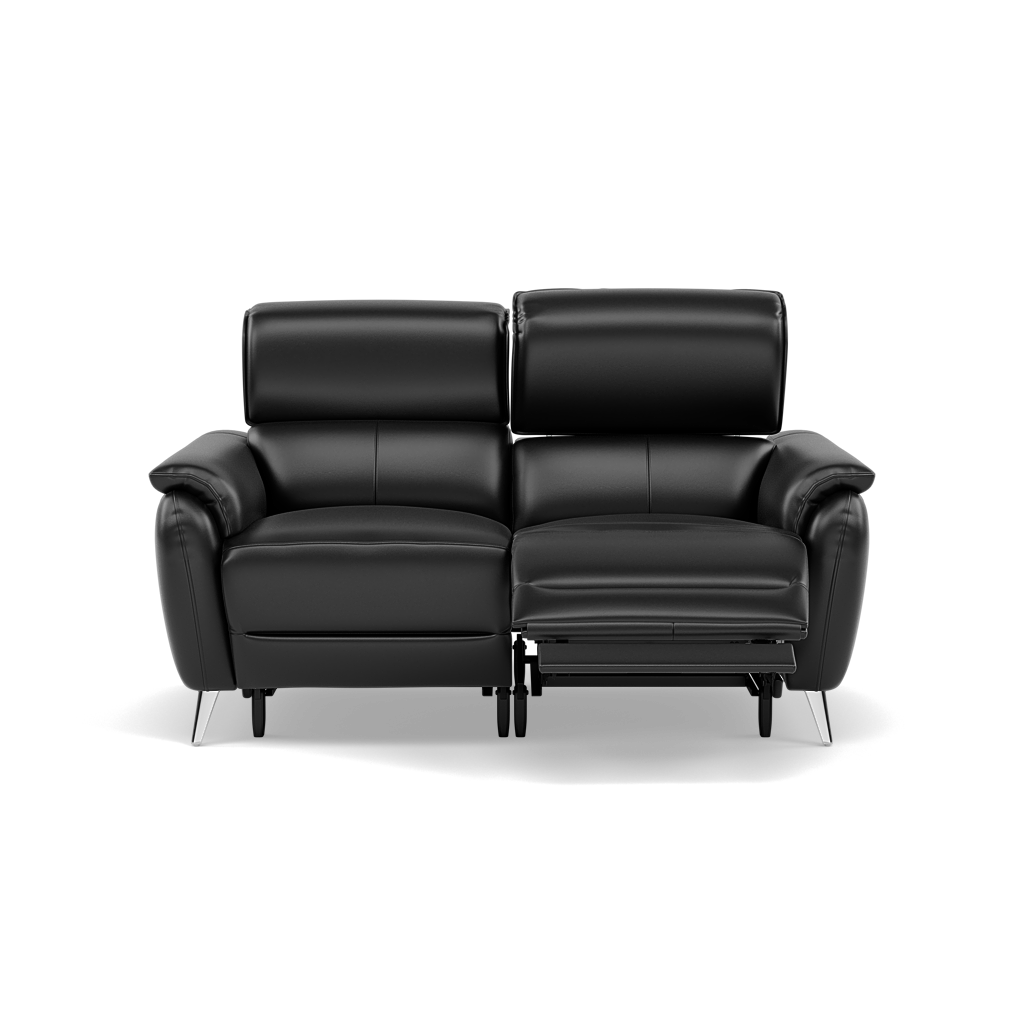 Sol 2 Seater Recliner Sofa - 2 Seater Power Recliner Sofa with Head Tilt Cat 55 Sterling Home 1 Cat-55/72 New Club Dark Grey
