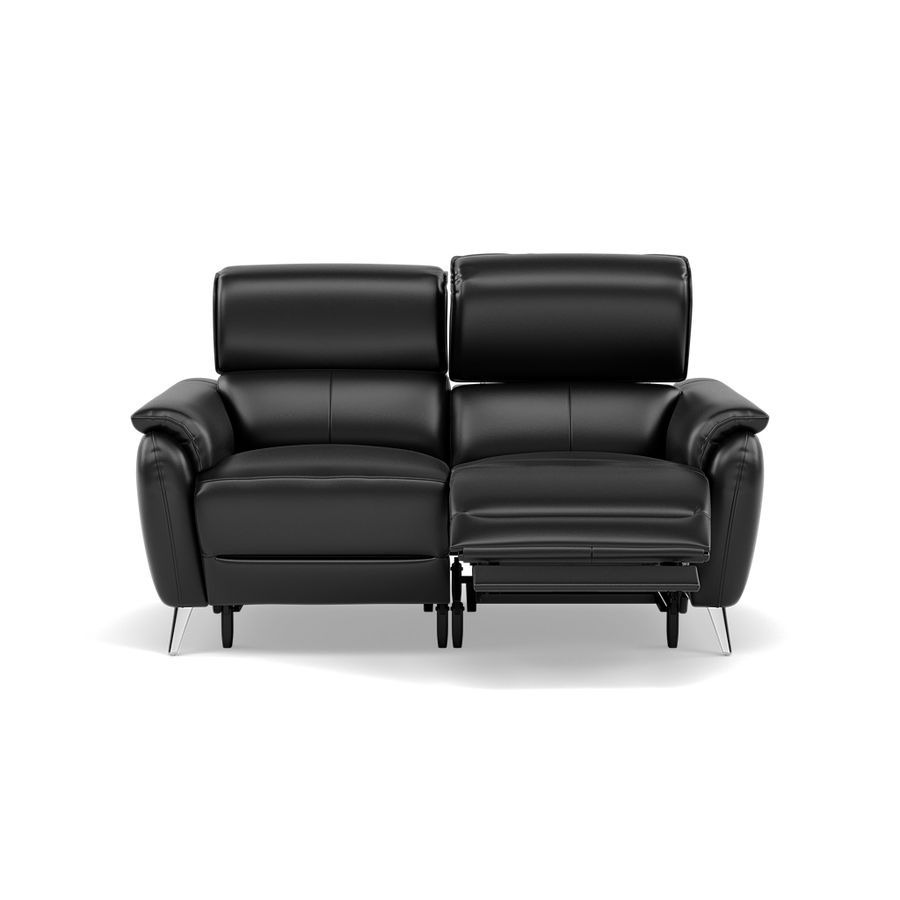Sol 2 Seater Recliner Sofa - 2 Seater Power Recliner Sofa with Head Tilt Cat 55 Sterling Home 1 Cat-55/72 New Club Dark Grey