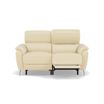 Sol 2 Seater Recliner Sofa - 2 Seater Power Recliner Sofa with Head Tilt Cat 60 Sterling Home 1 Cat-60/02 Montana Cool Cream