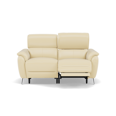 Sol 2 Seater Recliner Sofa - 2 Seater Power Recliner Sofa with Head Tilt Cat 60 Sterling Home 3 Cat-60/02 Montana Cool Cream