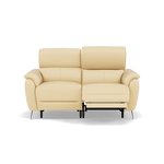 Sol 2 Seater Recliner Sofa - 2 Seater Power Recliner Sofa with Head Tilt Cat 60 Sterling Home 2 Cat-60/04 Montana Vanilla Cream