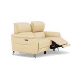 Sol 2 Seater Recliner Sofa - 2 Seater Power Recliner Sofa with Head Tilt Cat 60 — Cat-60/04 Montana Vanilla Cream, gallery image 1