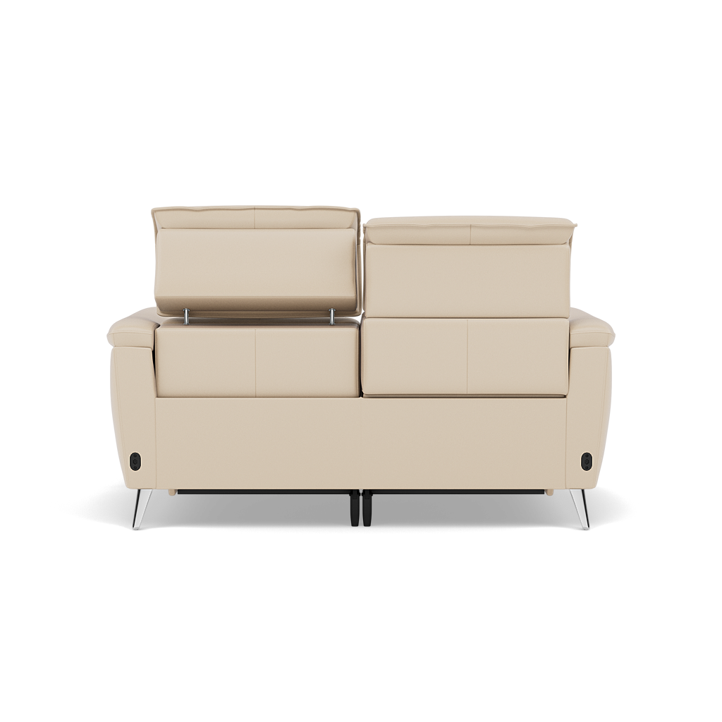 Sol 2 Seater Recliner Sofa - 2 Seater Power Recliner Sofa with Head Tilt Cat 60 — Cat-60/05 Montana Bone China, gallery image 2