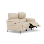 Sol 2 Seater Recliner Sofa - 2 Seater Power Recliner Sofa with Head Tilt Cat 60 — Cat-60/05 Montana Bone China, gallery image 1