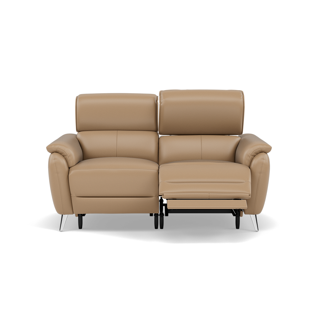 Sol 2 Seater Recliner Sofa - 2 Seater Power Recliner Sofa with Head Tilt Cat 60 Sterling Home 4 Cat-60/06 Montana Barley
