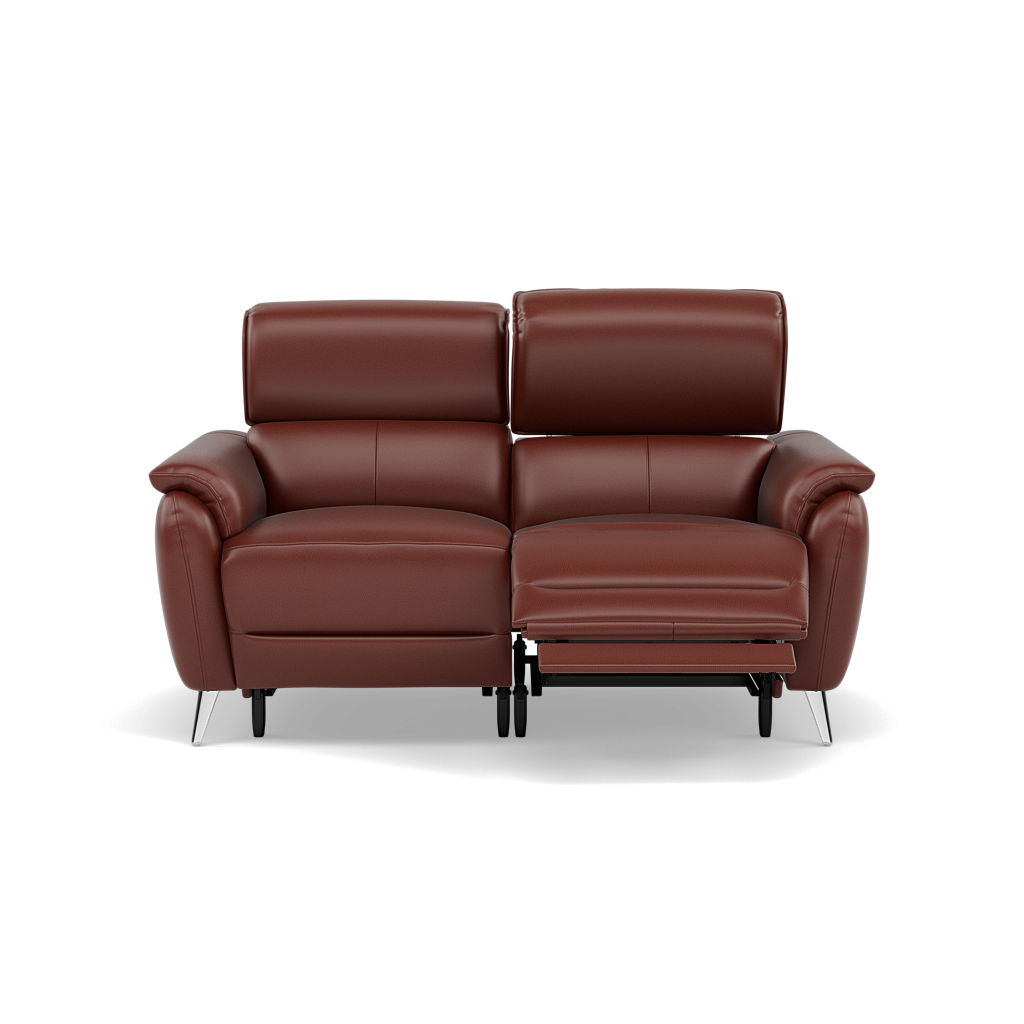 Sol 2 Seater Recliner Sofa - 2 Seater Power Recliner Sofa with Head Tilt Cat 60 Sterling Home 5 Cat-60/07 Montana Butterscotch