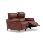 Sol 2 Seater Recliner Sofa - 2 Seater Power Recliner Sofa with Head Tilt Cat 60 — Cat-60/07 Montana Butterscotch, gallery image 1