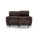 Sol 2 Seater Recliner Sofa - 2 Seater Power Recliner Sofa with Head Tilt Cat 60 Sterling Home 6 Cat-60/08 Montana Chocolate